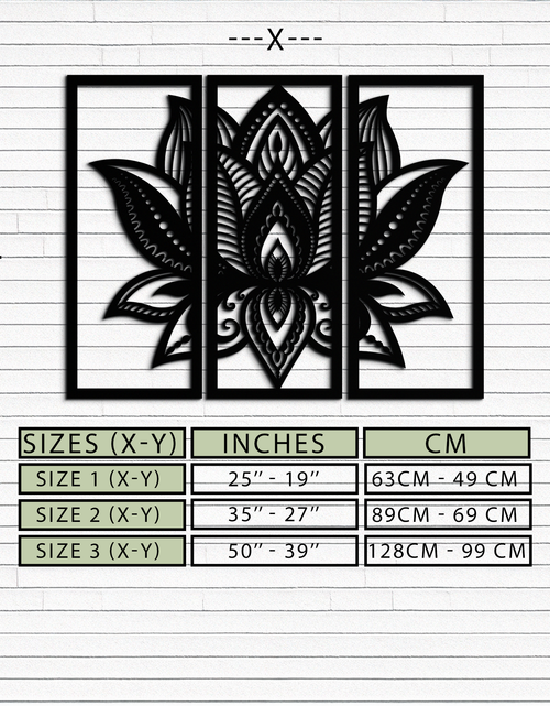 Load image into Gallery viewer, Mandala Lotus Metal Wall Art - Elegant & Spiritual Home Decor - KAF148