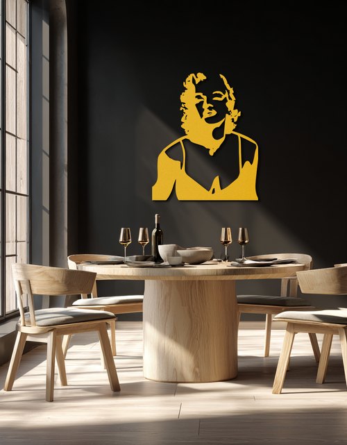 Load image into Gallery viewer, Glamorous Marilyn Monroe Metal Wall Art – Iconic Pop Art Steel Decor - KAF153