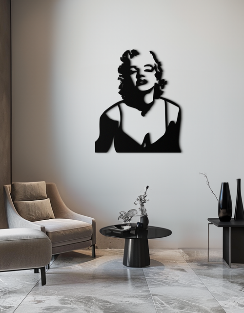 Load image into Gallery viewer, Glamorous Marilyn Monroe Metal Wall Art – Iconic Pop Art Steel Decor - KAF153