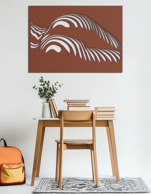Load image into Gallery viewer, Abstract Female Form Metal Wall Art – Modern Geometric Steel Decor - KAF154