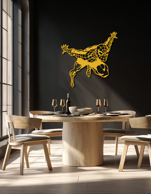 Load image into Gallery viewer, Spider-Man Metal Wall Art - Geometric Superhero Wall Decor - KAF155