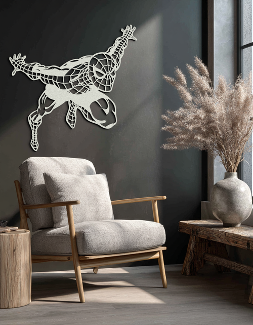 Load image into Gallery viewer, Spider-Man Metal Wall Art - Geometric Superhero Wall Decor - KAF155