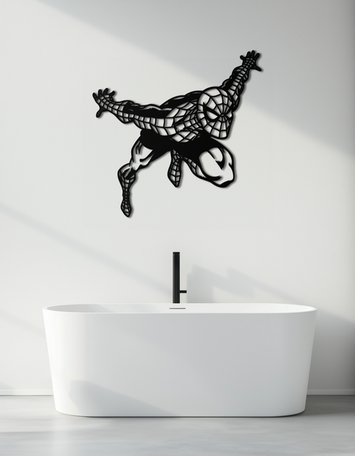 Load image into Gallery viewer, Spider-Man Metal Wall Art - Geometric Superhero Wall Decor - KAF155