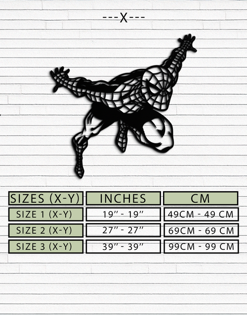 Load image into Gallery viewer, Spider-Man Metal Wall Art - Geometric Superhero Wall Decor - KAF155