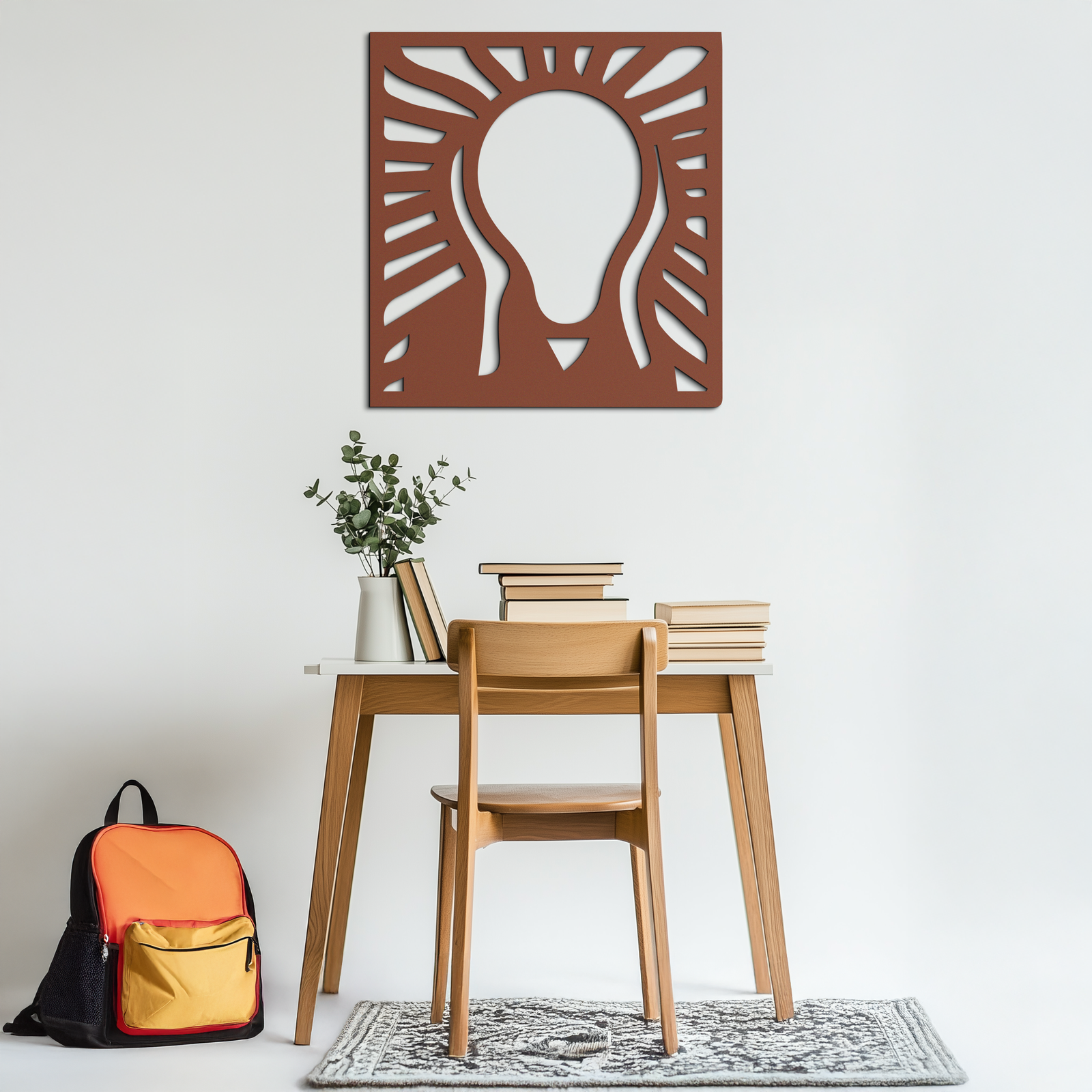 The Scream Metal Wall Art - Minimalist Expressionist Decor- KAF179