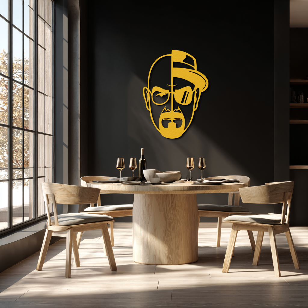 Walter White Metal Wall Art - Iconic TV Show Decor- KAF183