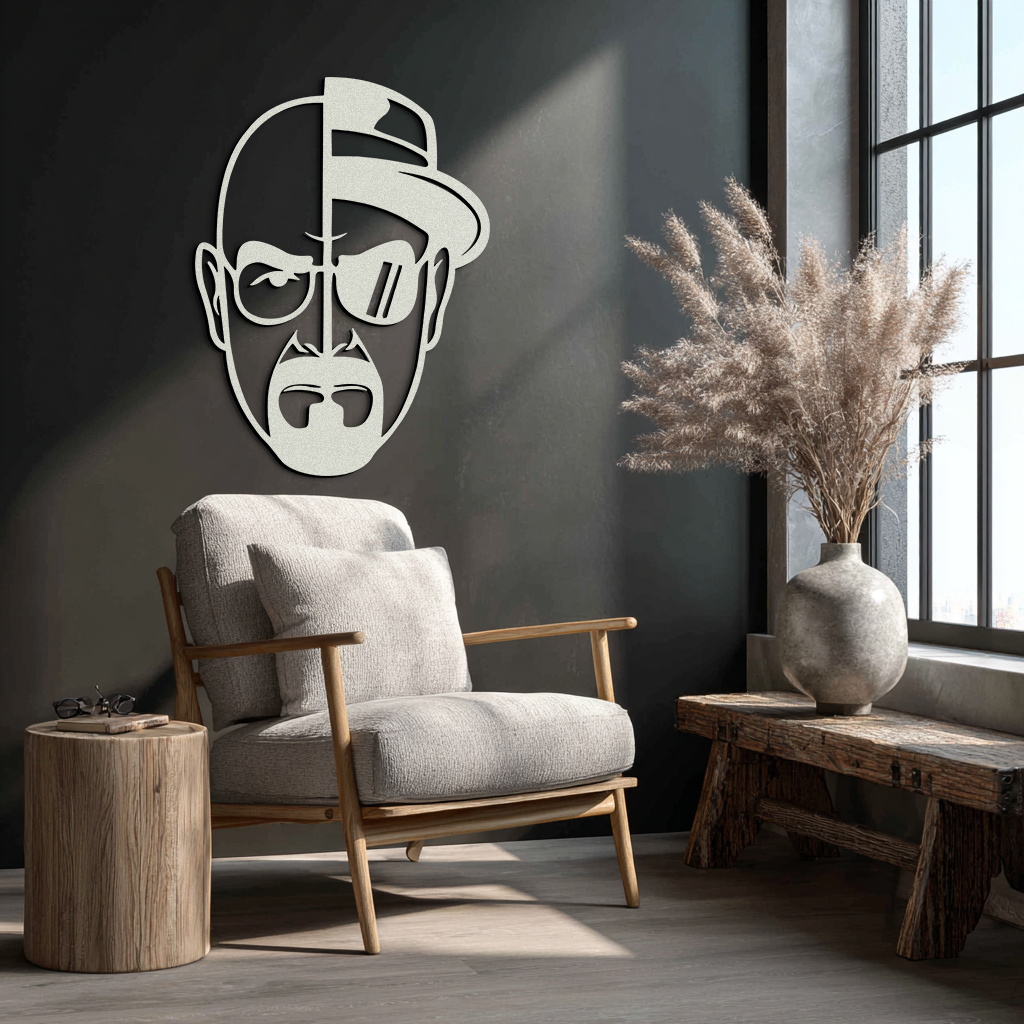 Walter White Metal Wall Art - Iconic TV Show Decor- KAF183