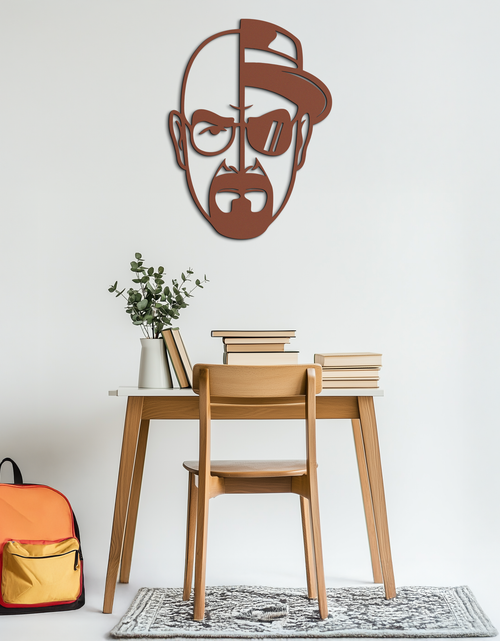 Load image into Gallery viewer, Walter White Metal Wall Art - Iconic TV Show Decor- KAF183