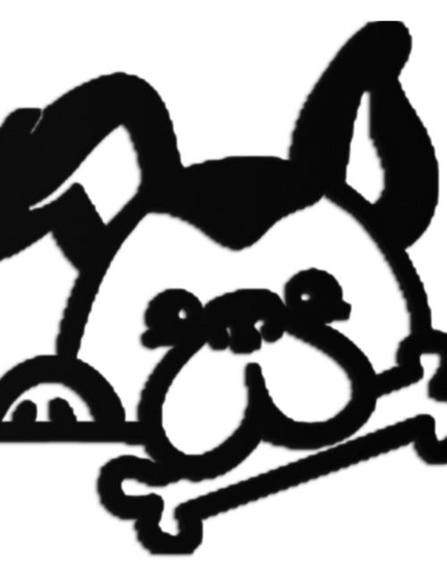 Load image into Gallery viewer, Bone-Holding Dog Metal Wall Art - Playful Pet Decor - KAF194