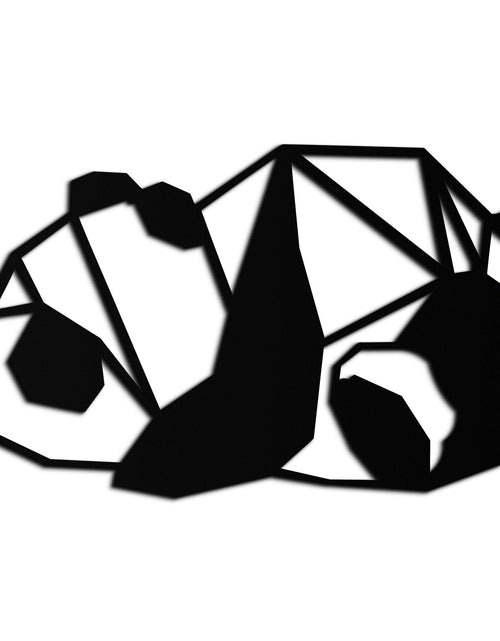 Load image into Gallery viewer, Geometric Sleeping Panda Metal Wall Art - Minimalist & Modern Decor - KAF195