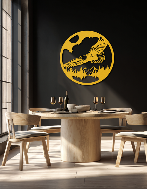 Load image into Gallery viewer, Majestic Eagle Metal Wall Art - Nature-Inspired Decor - KAF201