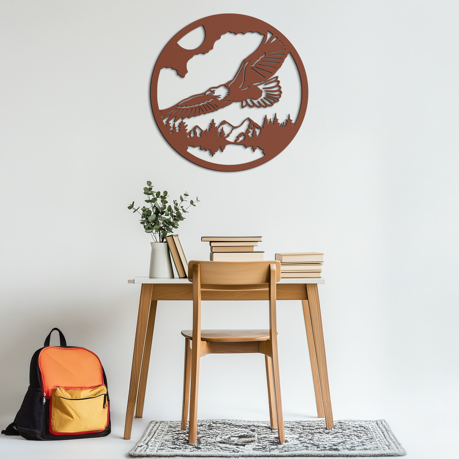 Majestic Eagle Metal Wall Art - Nature-Inspired Decor - KAF201
