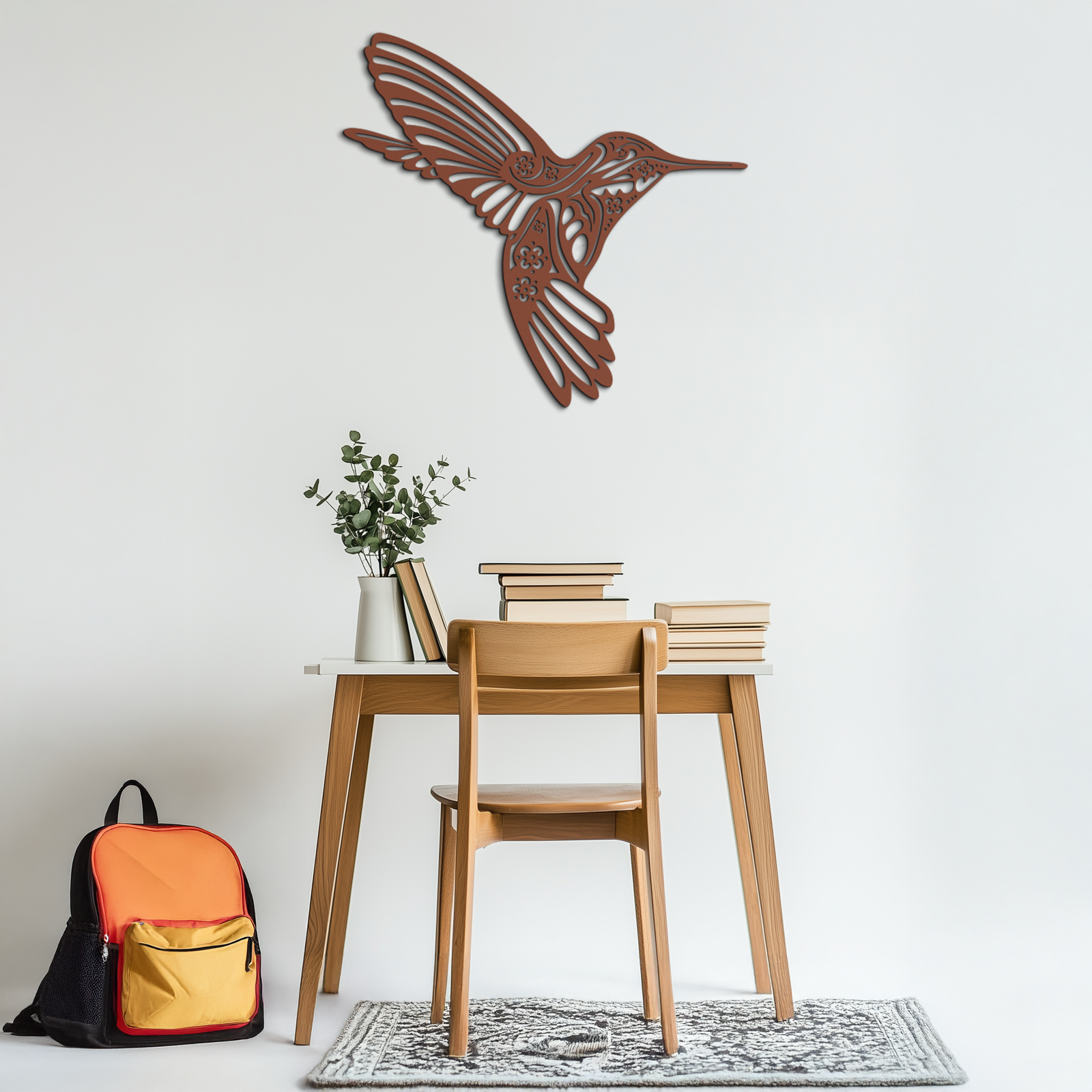 Hummingbird Metal Wall Art - Elegant Nature-Inspired Decor - KAF203