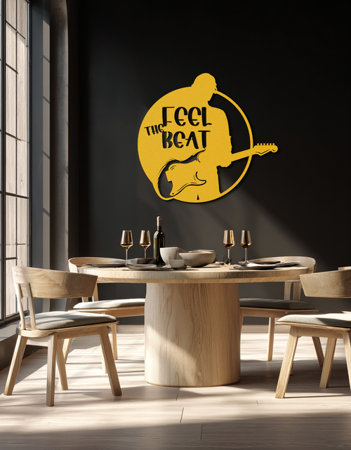 Load image into Gallery viewer, Feel the Beat Metal Wall Art - Music-Inspired Decor - KAF210
