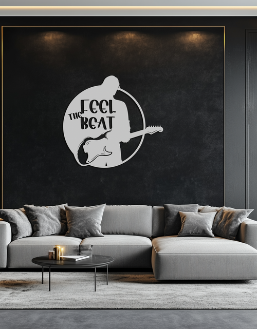 Load image into Gallery viewer, Feel the Beat Metal Wall Art - Music-Inspired Decor - KAF210