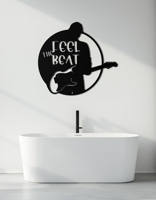 Load image into Gallery viewer, Feel the Beat Metal Wall Art - Music-Inspired Decor - KAF210