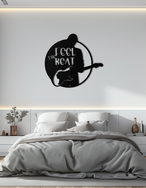 Load image into Gallery viewer, Feel the Beat Metal Wall Art - Music-Inspired Decor - KAF210