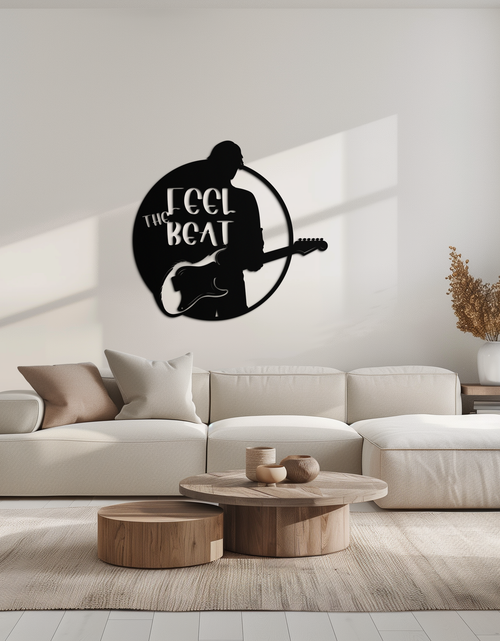 Load image into Gallery viewer, Feel the Beat Metal Wall Art - Music-Inspired Decor - KAF210