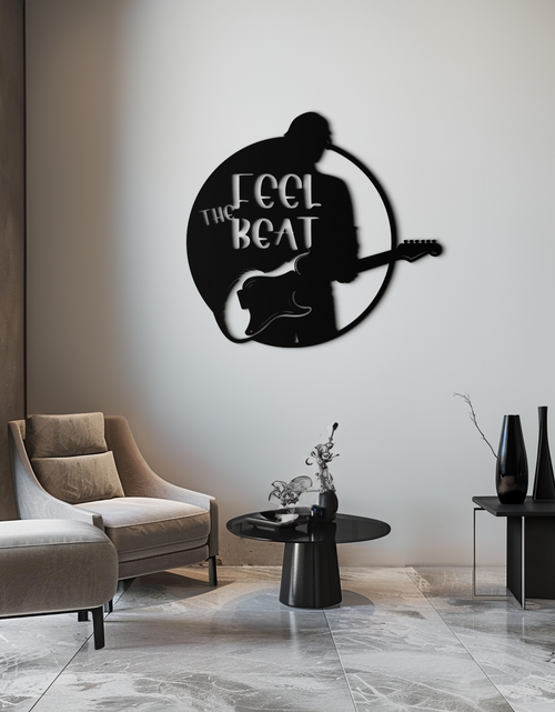 Load image into Gallery viewer, Feel the Beat Metal Wall Art - Music-Inspired Decor - KAF210