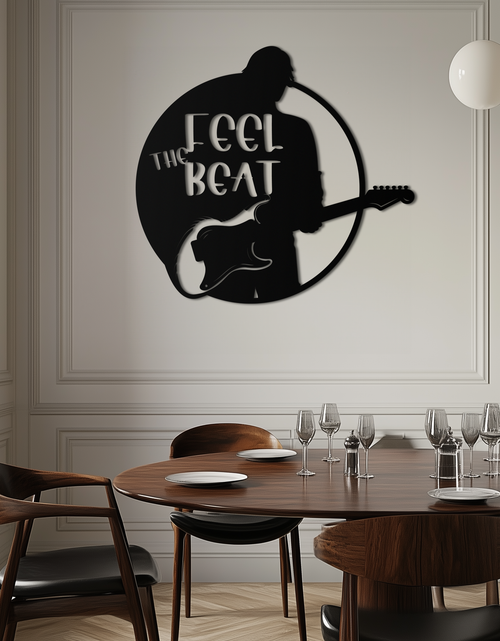 Load image into Gallery viewer, Feel the Beat Metal Wall Art - Music-Inspired Decor - KAF210
