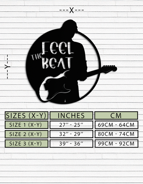 Load image into Gallery viewer, Feel the Beat Metal Wall Art - Music-Inspired Decor - KAF210