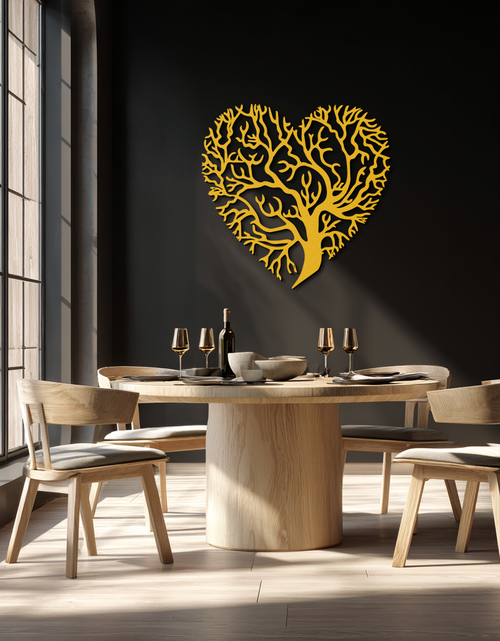 Load image into Gallery viewer, Heart Tree Metal Wall Art – Nature & Love-Inspired Decor - KAF211