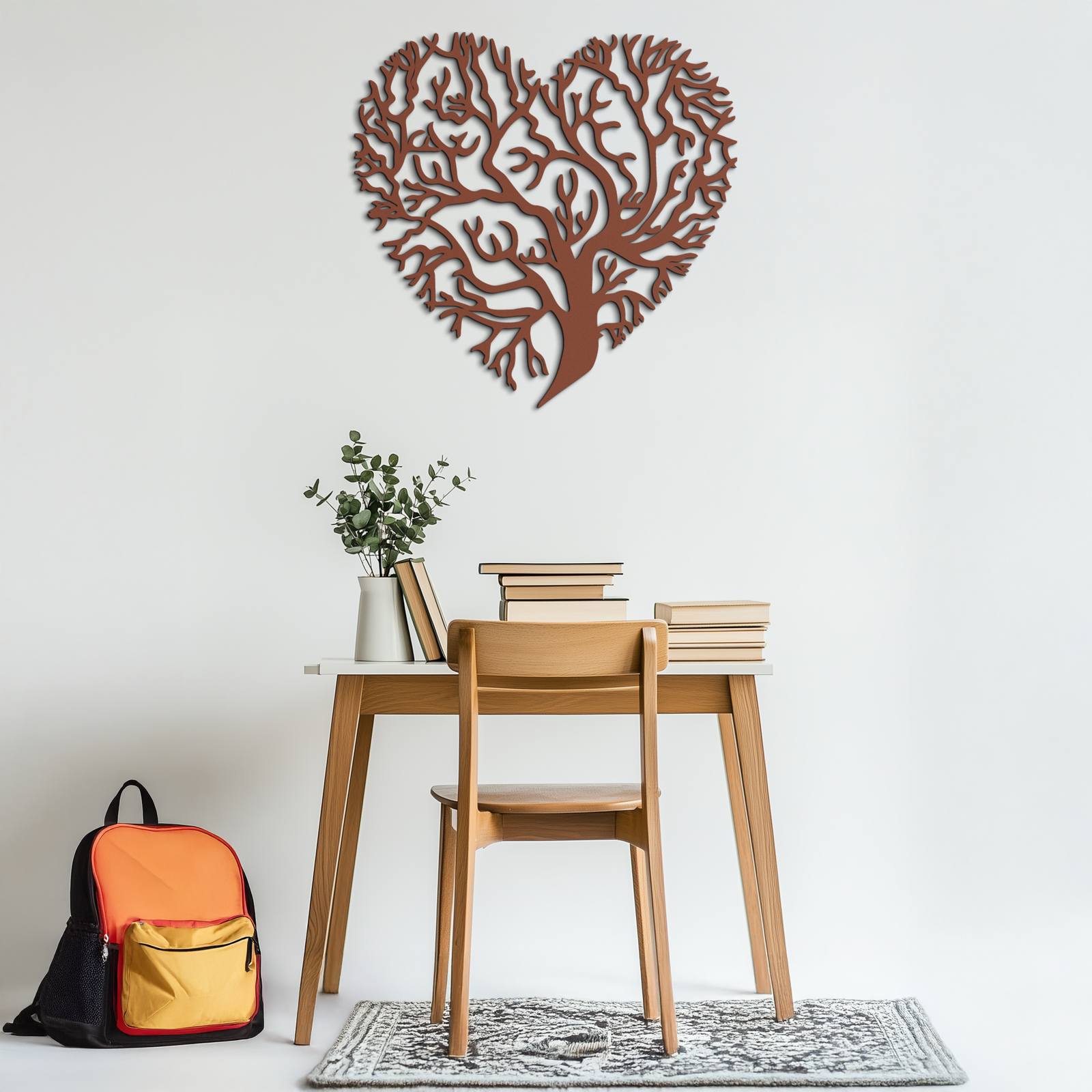 Heart Tree Metal Wall Art – Nature & Love-Inspired Decor - KAF211
