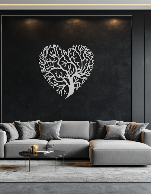 Load image into Gallery viewer, Heart Tree Metal Wall Art – Nature & Love-Inspired Decor - KAF211