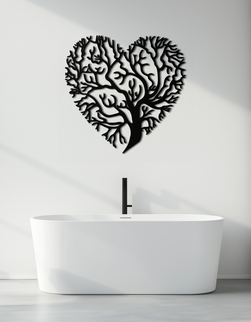 Load image into Gallery viewer, Heart Tree Metal Wall Art – Nature & Love-Inspired Decor - KAF211