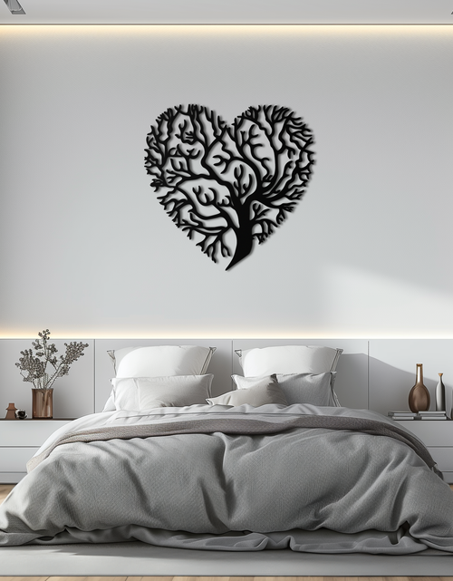 Load image into Gallery viewer, Heart Tree Metal Wall Art – Nature & Love-Inspired Decor - KAF211