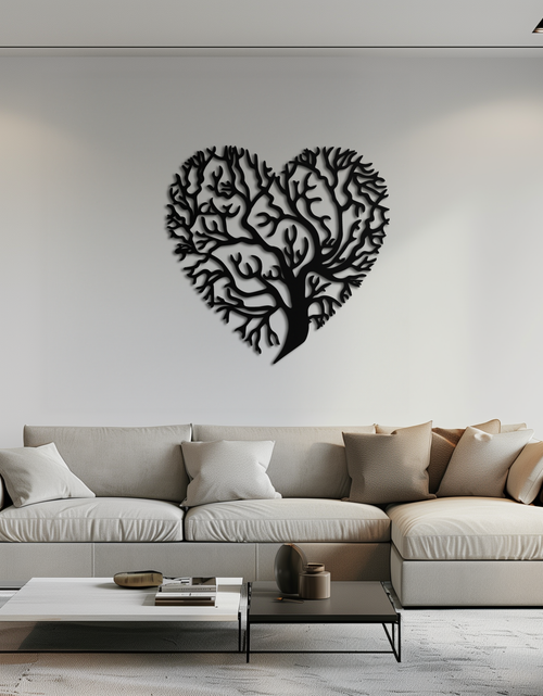 Load image into Gallery viewer, Heart Tree Metal Wall Art – Nature & Love-Inspired Decor - KAF211