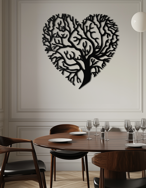 Load image into Gallery viewer, Heart Tree Metal Wall Art – Nature & Love-Inspired Decor - KAF211