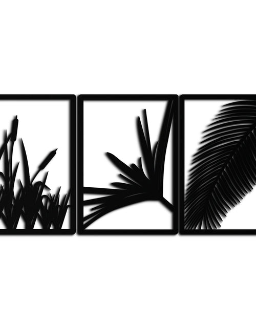 Load image into Gallery viewer, Tropical Metal Wall Art – 3-Panel Botanical Design - KAF216