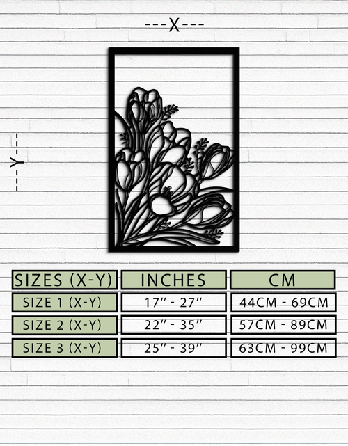 Load image into Gallery viewer, Floral Metal Wall Art – Elegant Botanical Home Decor - KAF219