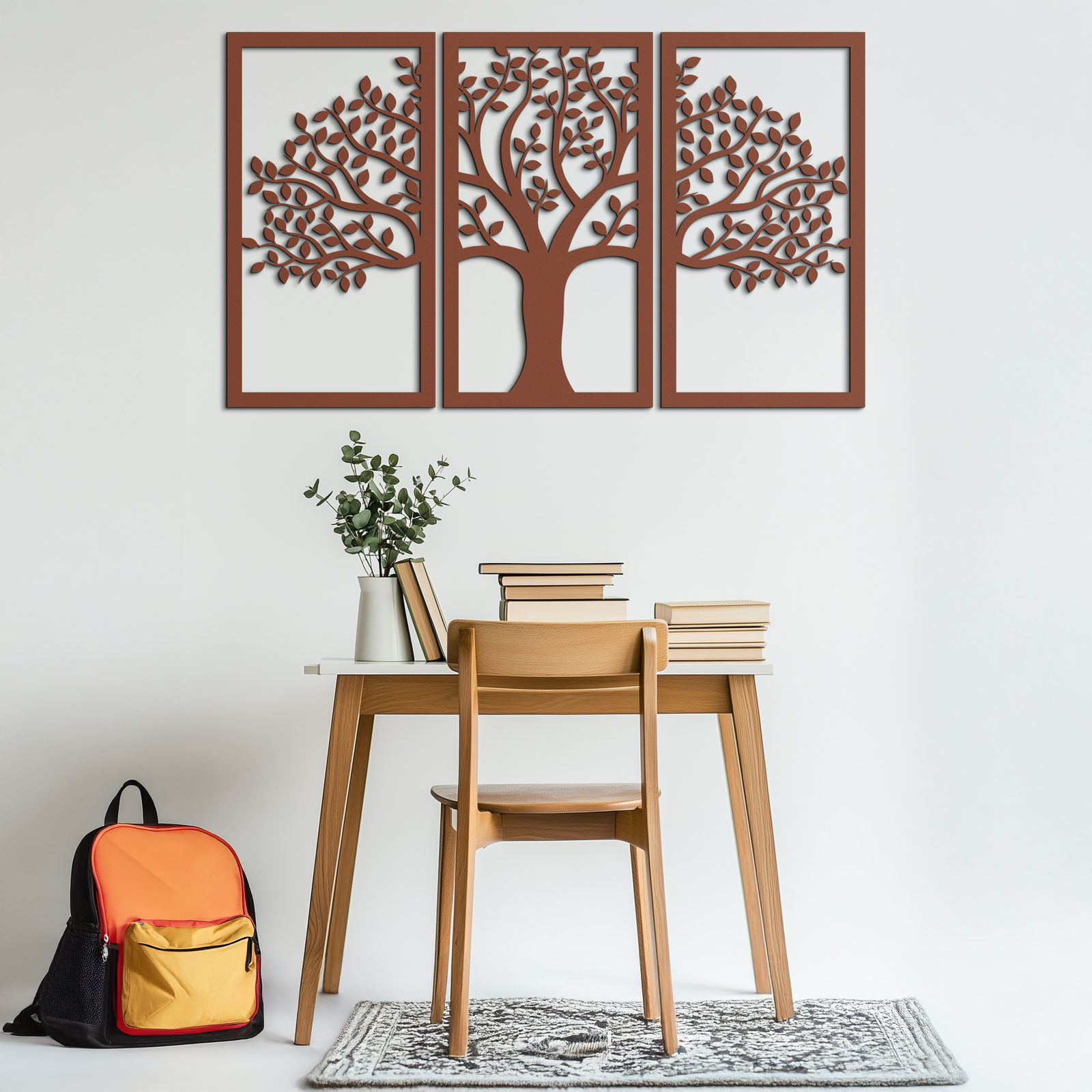 Tree of Life Metal Wall Art – 3-Panel Nature Decor - KAF221