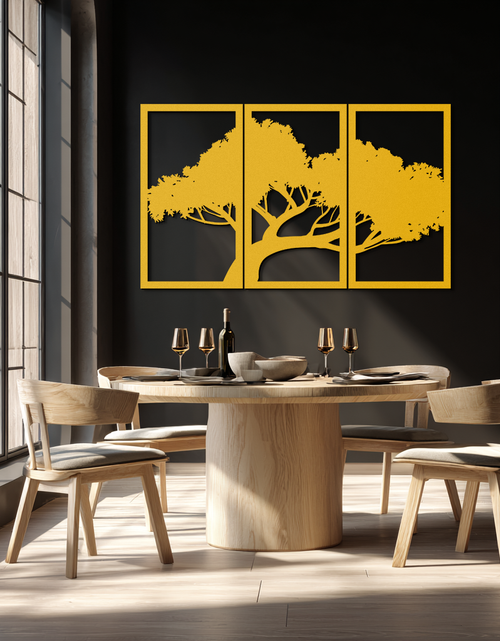 Load image into Gallery viewer, Tree Silhouette Metal Wall Art - Modern Nature-Inspired Decor - KAF222