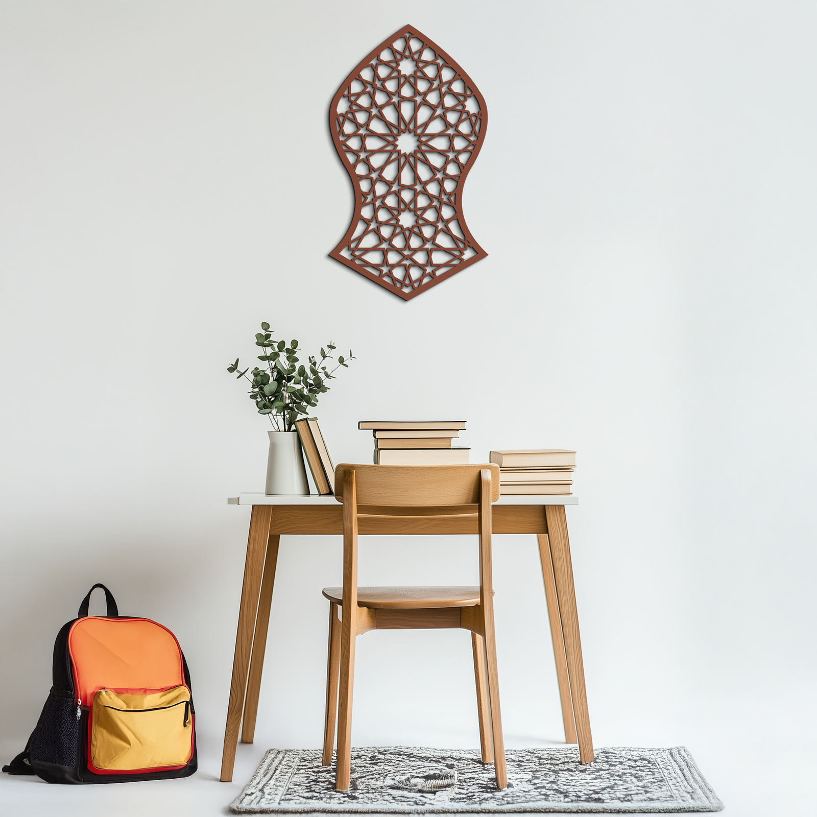 Seljuk Pattern Metal Wall Art – Timeless Geometric Elegance - KAF245