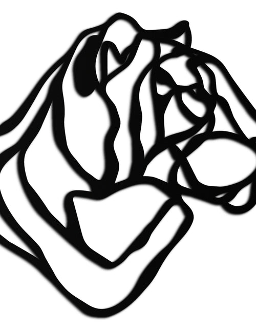 Load image into Gallery viewer, Line Lion Metal Wall Art - Modern Abstract Animal Decor- KAF264
