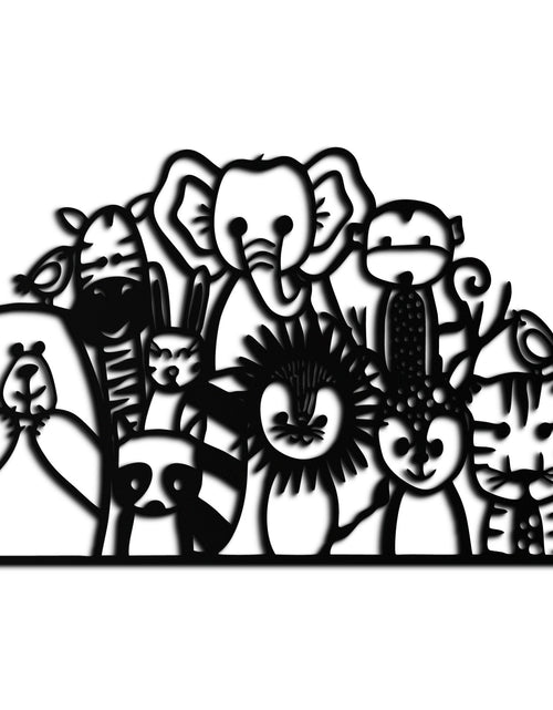 Load image into Gallery viewer, Cute Animal Metal Wall Art – Jungle & Safari Theme - KAF269