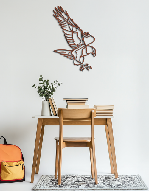 Load image into Gallery viewer, Eagle Metal Wall Art – Bold & Majestic Bird Decor - KAF271