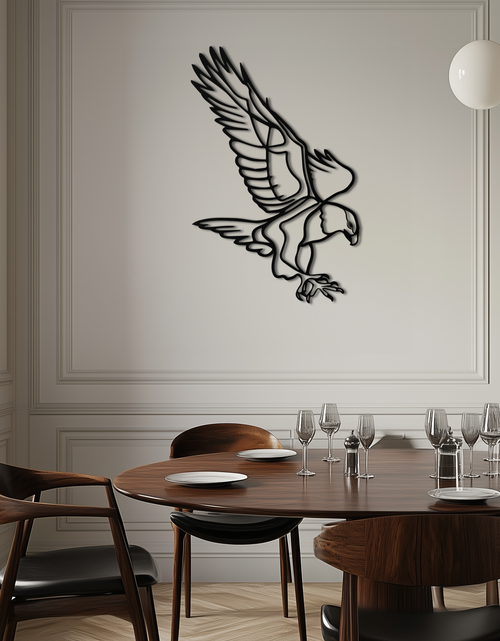 Load image into Gallery viewer, Eagle Metal Wall Art – Bold & Majestic Bird Decor - KAF271