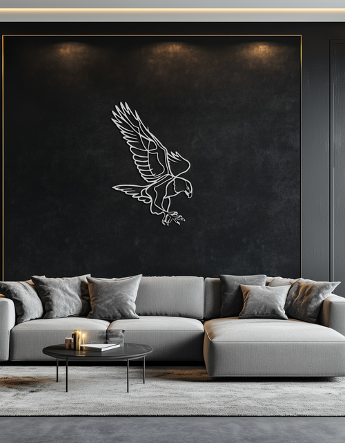 Load image into Gallery viewer, Eagle Metal Wall Art – Bold & Majestic Bird Decor - KAF271