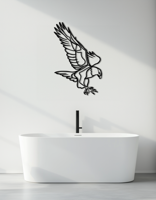 Load image into Gallery viewer, Eagle Metal Wall Art – Bold & Majestic Bird Decor - KAF271
