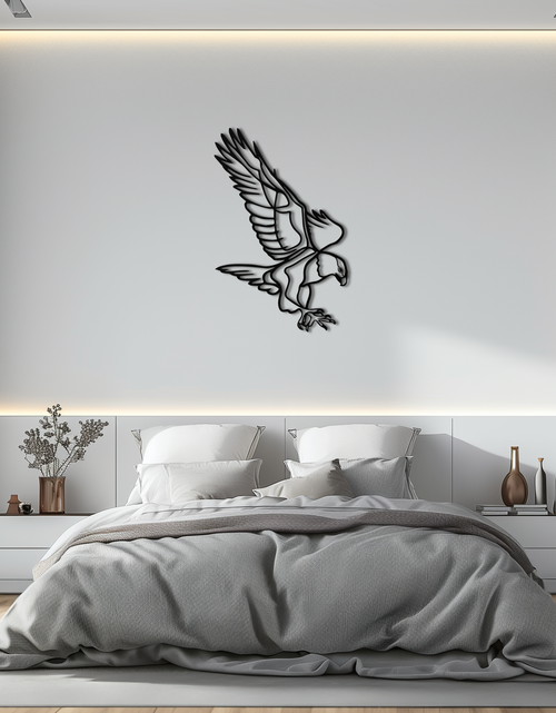 Load image into Gallery viewer, Eagle Metal Wall Art – Bold & Majestic Bird Decor - KAF271