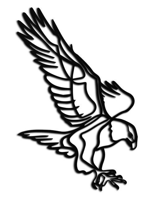 Load image into Gallery viewer, Eagle Metal Wall Art – Bold & Majestic Bird Decor - KAF271