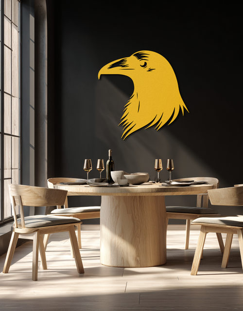 Load image into Gallery viewer, Raven Metal Wall Art - Mysterious Crow Silhouette Decor- KAF277