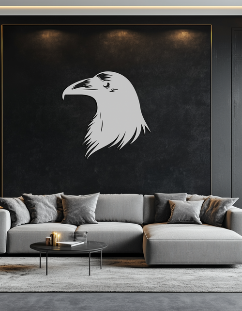 Load image into Gallery viewer, Raven Metal Wall Art - Mysterious Crow Silhouette Decor- KAF277