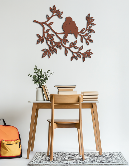Load image into Gallery viewer, Love Birds Metal Wall Art - Romantic Silhouette Decor- KAF284