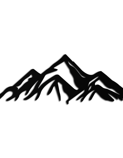 Load image into Gallery viewer, Mountain Metal Wall Art - Majestic Peak Silhouette Decor- KAF286