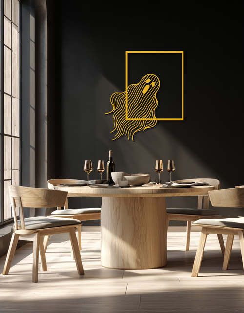 Load image into Gallery viewer, Ghost Metal Wall Art – Spooky Ghost Silhouette Steel Decor for Halloween or Gothic Interiors- KAF329